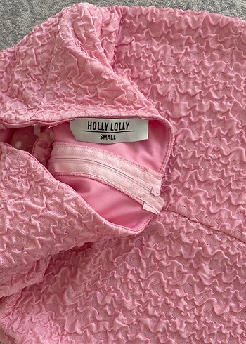 Kumaşı kabarık kaliteli elbise - Görsel 3