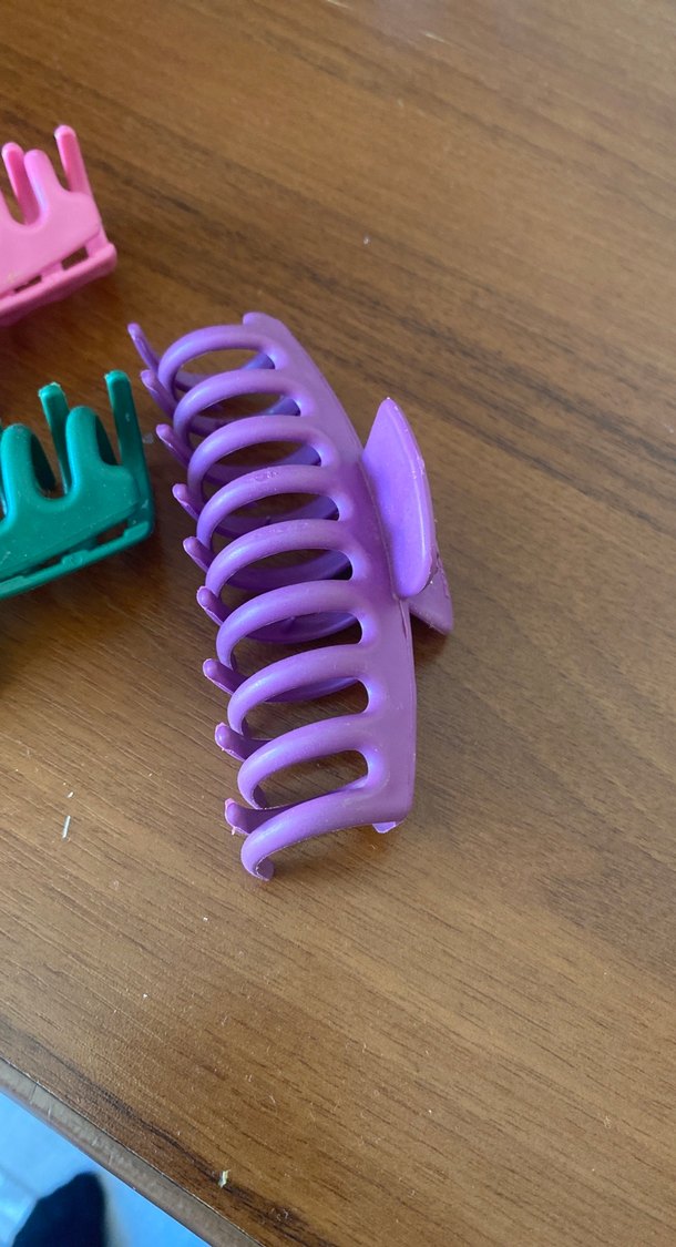 Renkli Pastel Plastik Saç Tokaları - Görsel 3