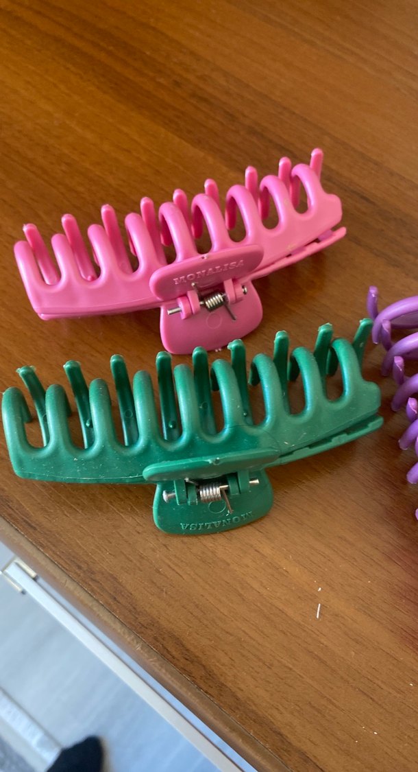 Renkli Pastel Plastik Saç Tokaları - Görsel 2