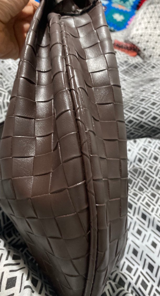 Deri Bohem Tarzı Fermuarlı Kahverengi Çanta - Görsel 4