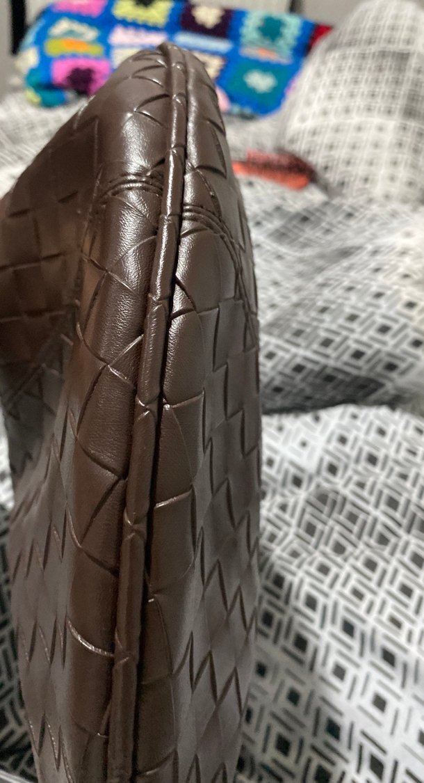 Deri Bohem Tarzı Fermuarlı Kahverengi Çanta - Görsel 5