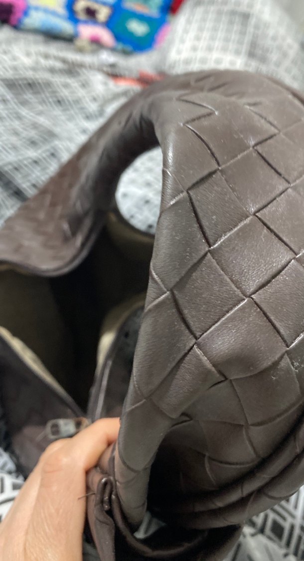 Deri Bohem Tarzı Fermuarlı Kahverengi Çanta - Görsel 3