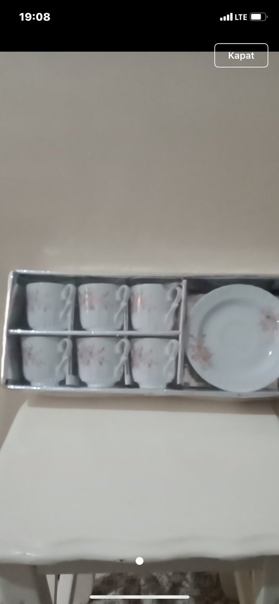 6 kişilik kahve fincan takımı - Görsel 2