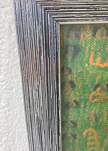 Koyu Renkli Kahverengi Portre Tablosu - Görsel 2