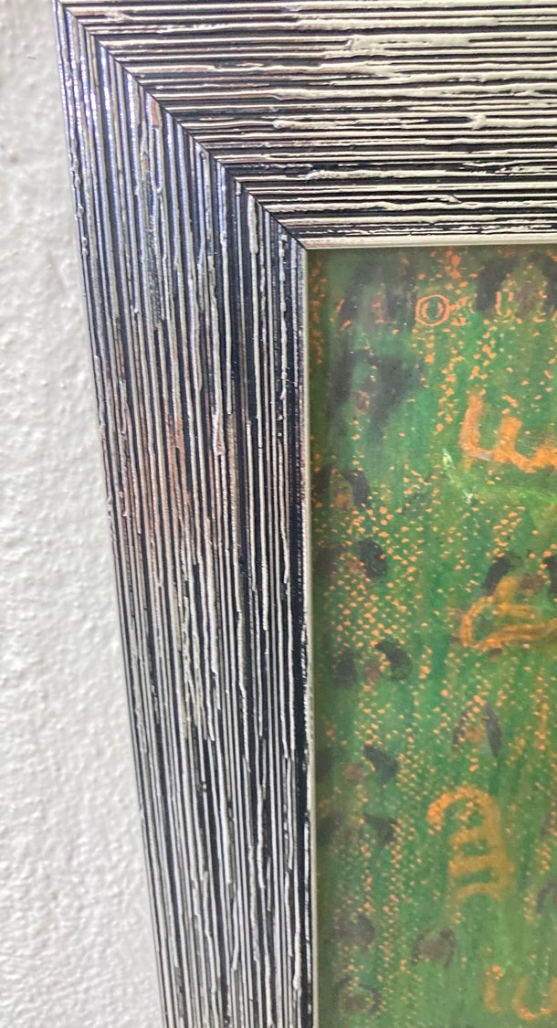 Koyu Renkli Kahverengi Portre Tablosu - Görsel 2