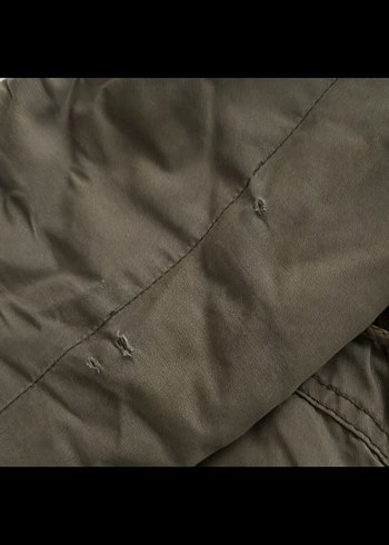 LCW Peluş Detaylı haki parka - Görsel 6