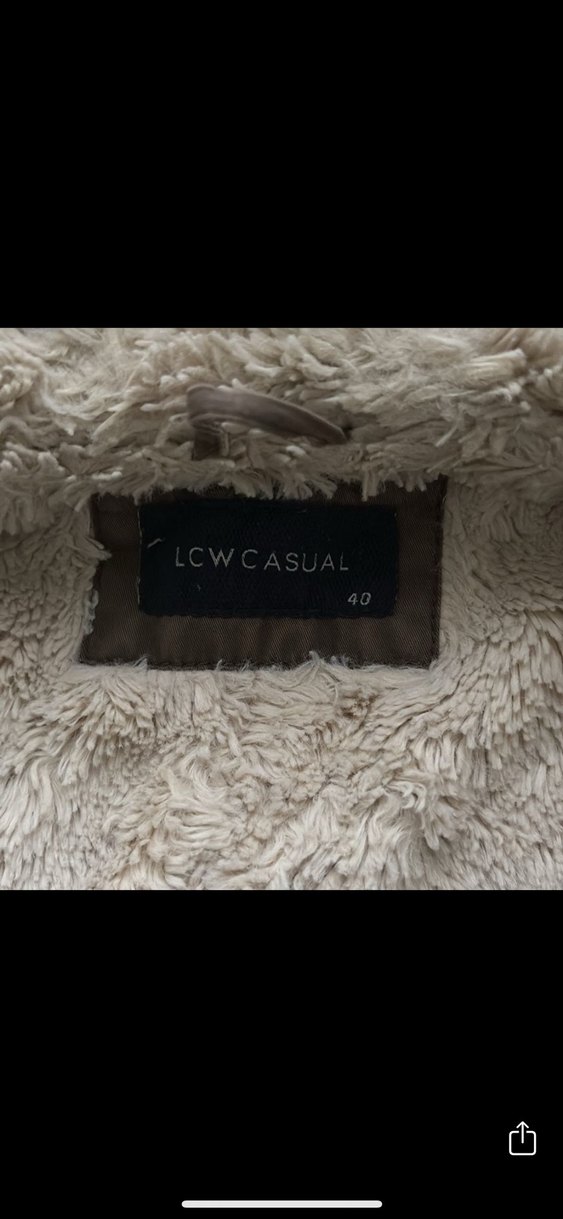 LCW Peluş Detaylı haki parka - Görsel 4