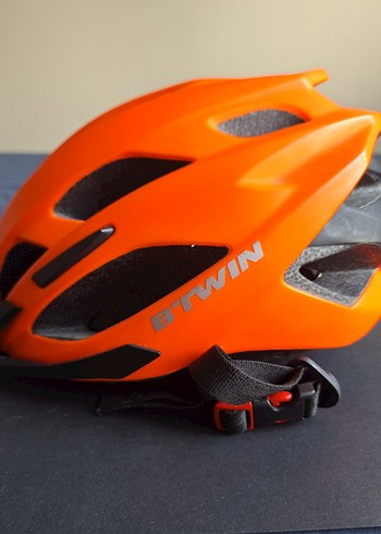 Turuncu Biker Motosiklet Kaskı Velcro - Görsel 2