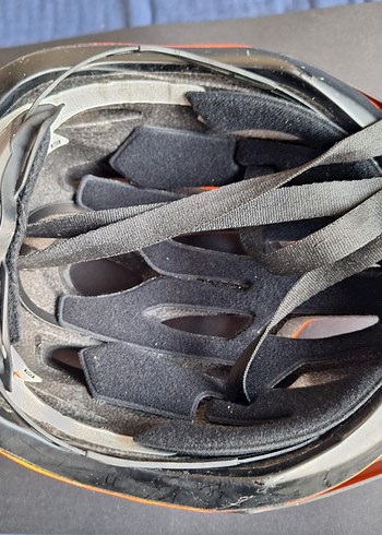 Turuncu Biker Motosiklet Kaskı Velcro - Görsel 6