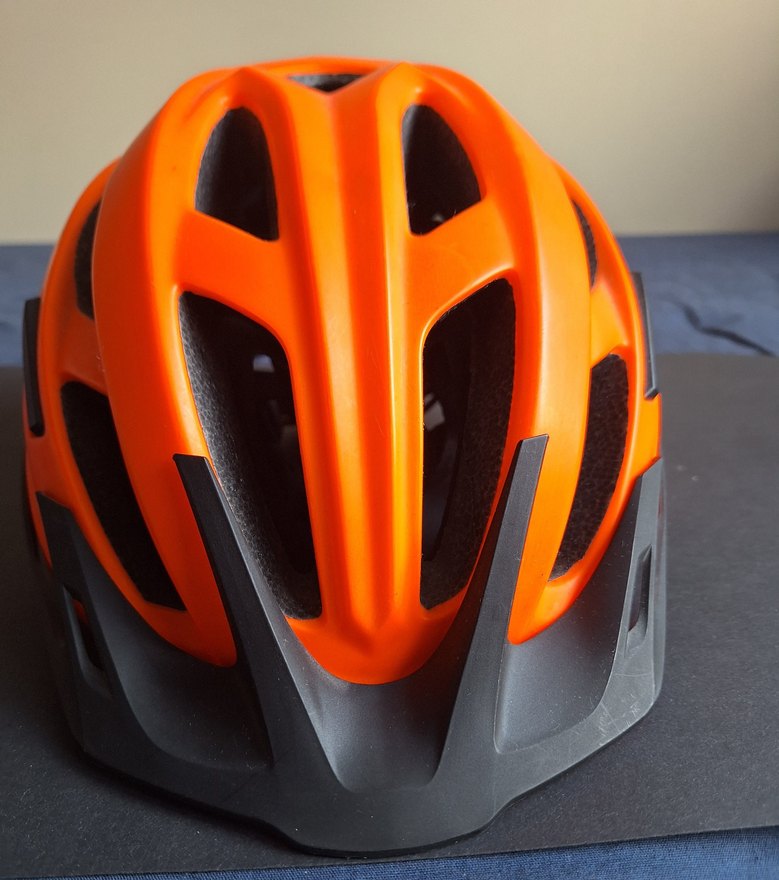 Turuncu Biker Motosiklet Kaskı Velcro - Görsel 3