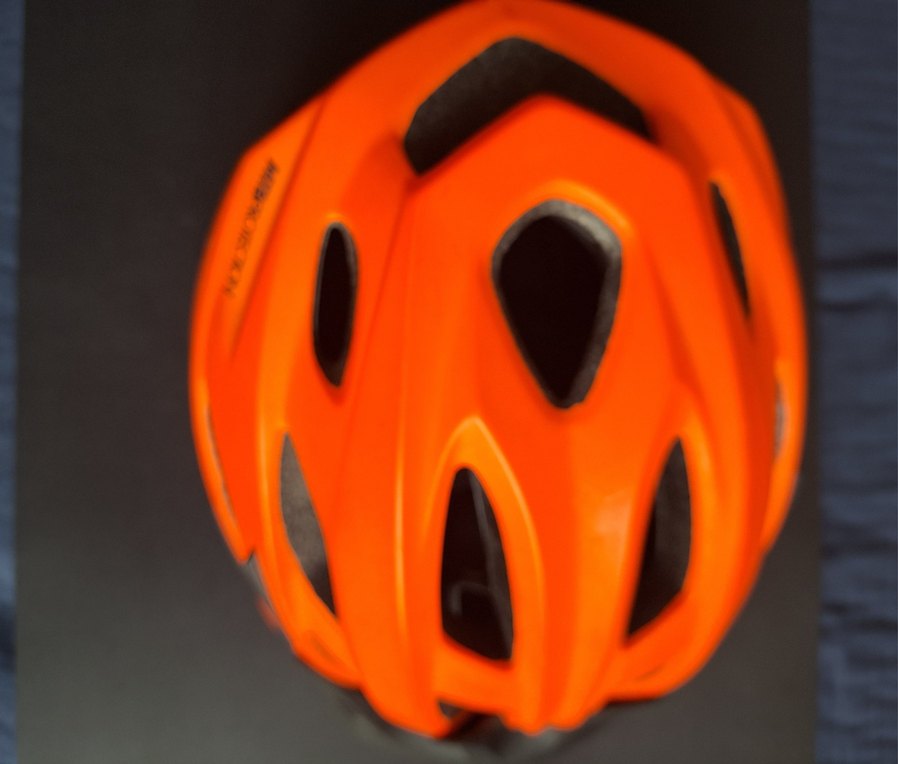 Turuncu Biker Motosiklet Kaskı Velcro - Görsel 4