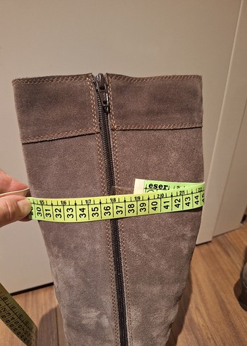 Kadın Vizon Süet Dizüstü Çizme - Görsel 8