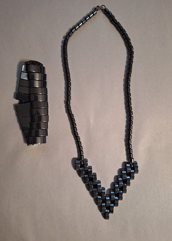 Hematit Kolye ve Bileklik - Görsel 2