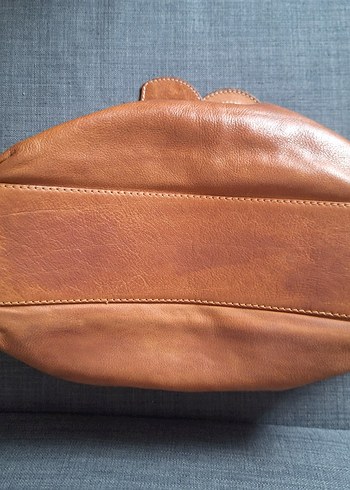 Kahverengi Deri Kadın Omuz Çantası ve Ayna - Görsel 6