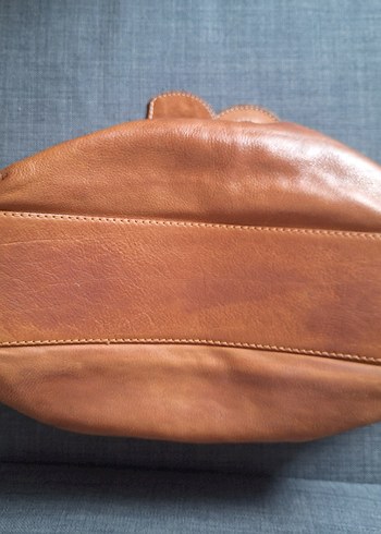 Kahverengi Deri Kadın Omuz Çantası ve Ayna - Görsel 7