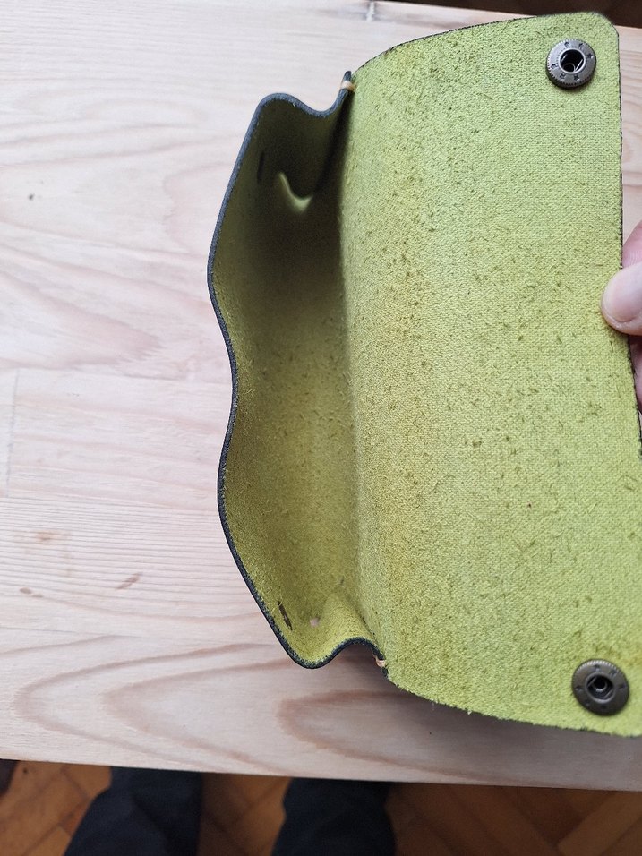 Yeşil Crazy Deri Gözlük Kılıfı - Görsel 5