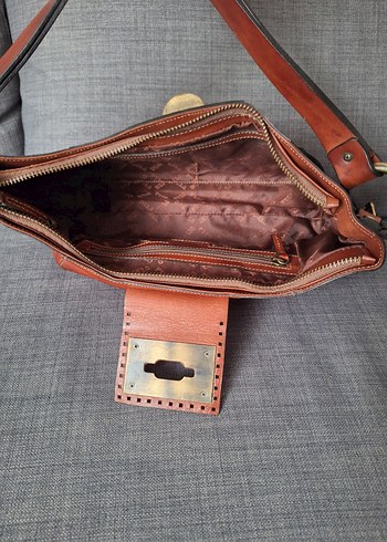 Vintage Bohem Deri Kadın Çantası - Görsel 10