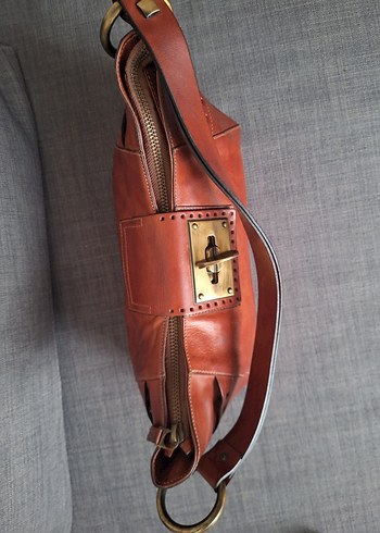 Vintage Bohem Deri Kadın Çantası - Görsel 7