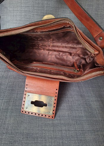 Vintage Bohem Deri Kadın Çantası - Görsel 9