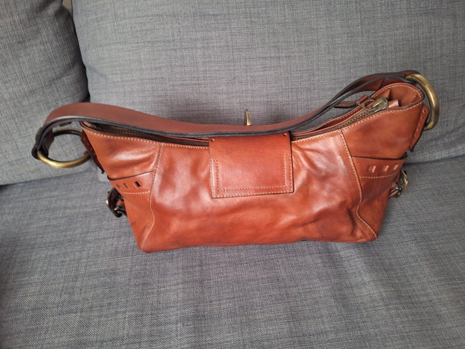 Vintage Bohem Deri Kadın Çantası - Görsel 5