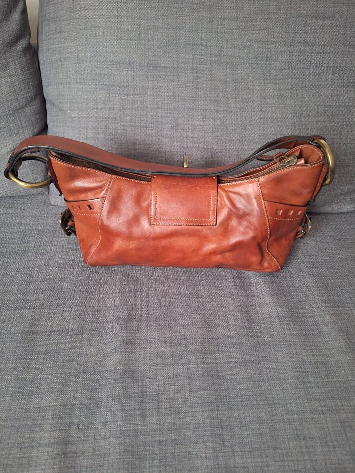 Vintage Bohem Deri Kadın Çantası - Görsel 4