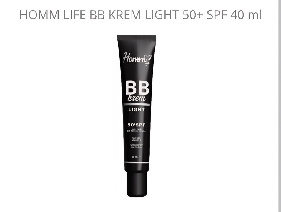 Hommy Yoğun Kapatıcı light medium BB Krem50 SPF40ml adet fiyati - Görsel 3