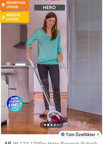 Kırmızı 2Litre Hediyeli Elektrikli Süpürge - Görsel 2