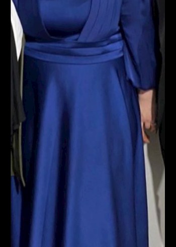 Kadın Lacivert tesettür Mezuniyet Elbisesi - Görsel 2