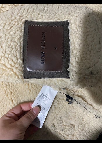 Kürklü Kahverengi Biker Deri Ceket - Görsel 3