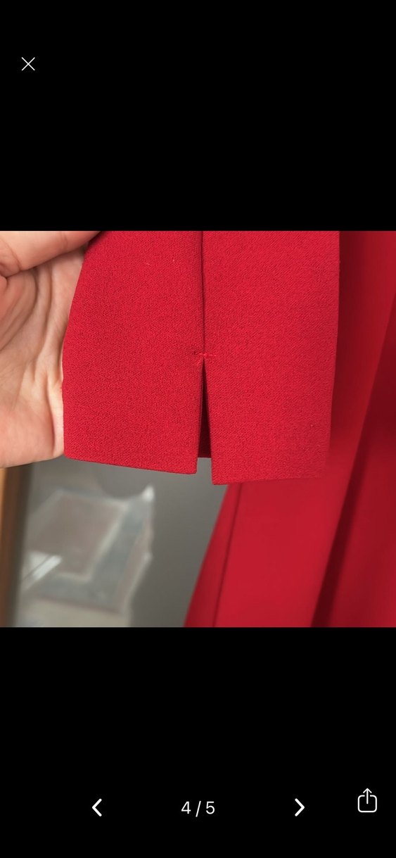 V Yaka Kadın Elbise - Görsel 4