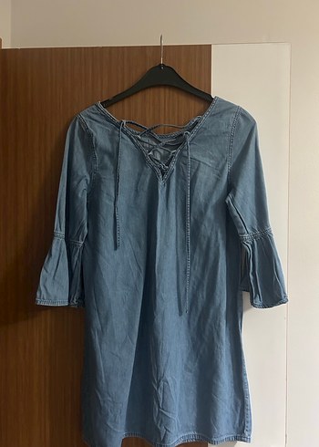 Pamuklu  Midi Kot Elbise - Görsel 3