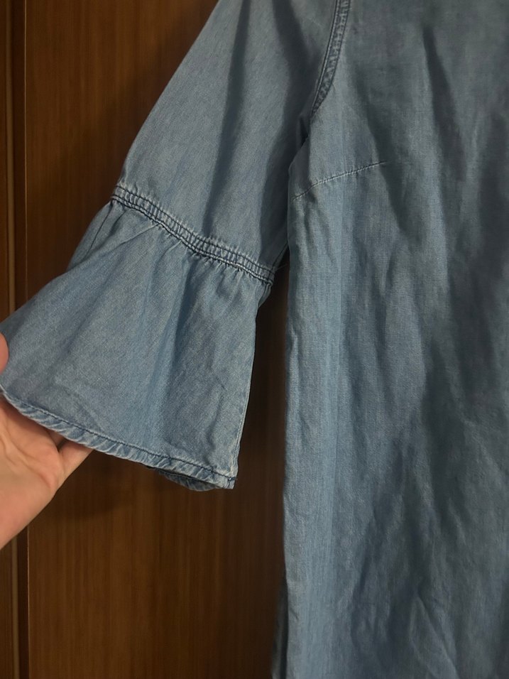 Pamuklu  Midi Kot Elbise - Görsel 2