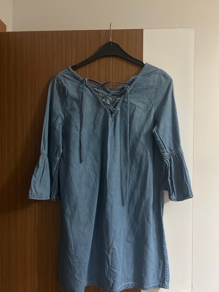 Pamuklu  Midi Kot Elbise - Görsel 3