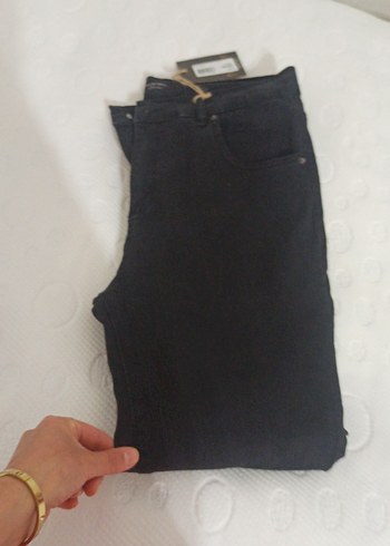 Diğer Siyah Kadın Normal Boy kot likralı pantolon