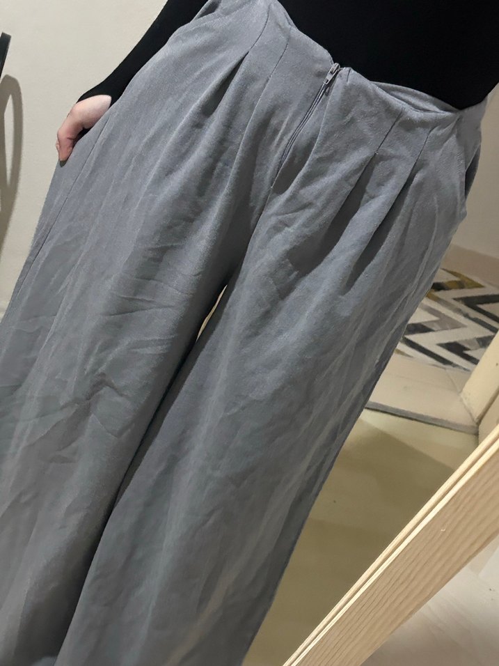 Pantolon salaş gri - Görsel 2