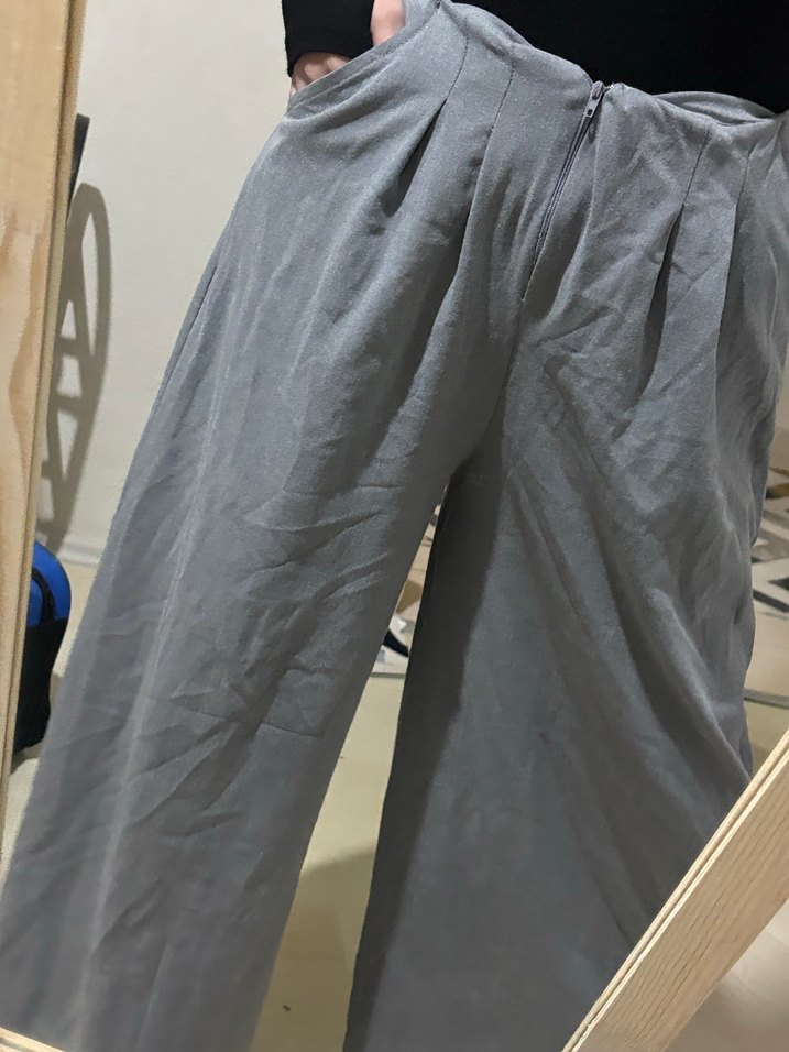 Pantolon salaş gri - Görsel 3