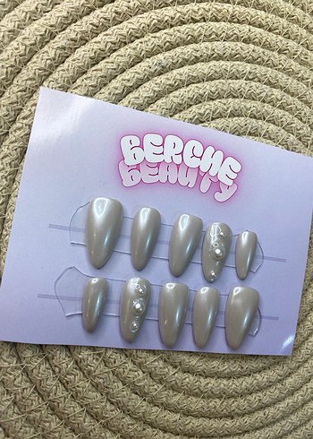 Bride Pearl 10lu protez jel tırnak - Görsel 5