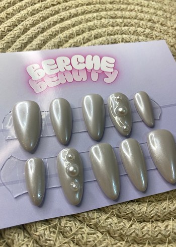 Bride Pearl 10lu protez jel tırnak - Görsel 4