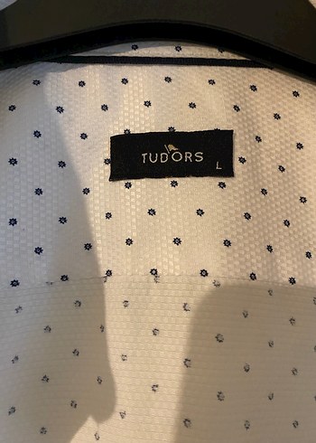 TUDORS Erkek Uzun Kollu Düğmeli Beyaz Gömlek - Görsel 2