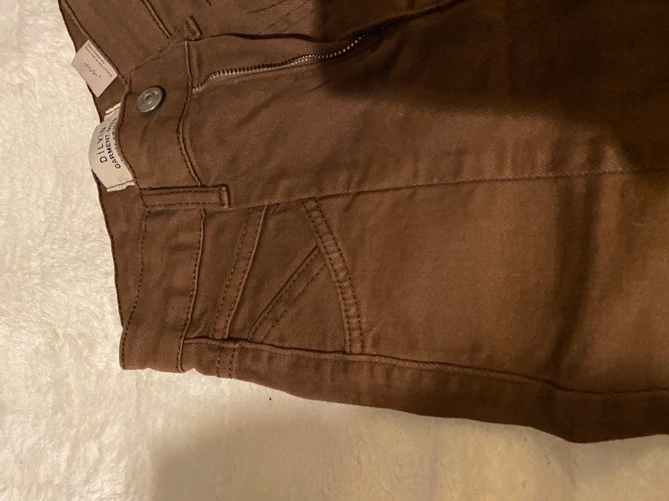 DiLViN Kahverengi Kadın Midi Boy Kot Pantolon - Görsel 2