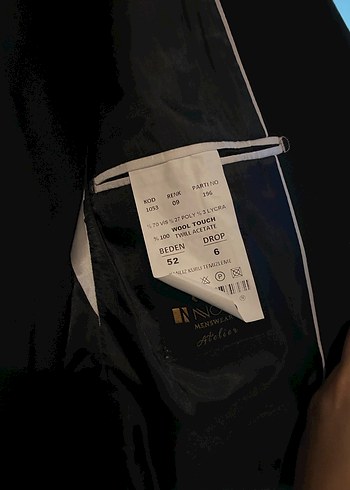 Erkek Siyah Düğmeli Klasik Kesim Takım Elbise - Görsel 4