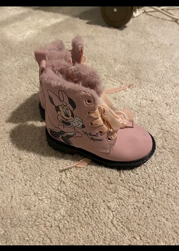 LCW Pembe Kürklü Minnie Mouse Kız Botu - Görsel 2