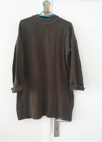 Kadın Haki Uzun Kollu Balıkçı Yaka Triko - Görsel 2