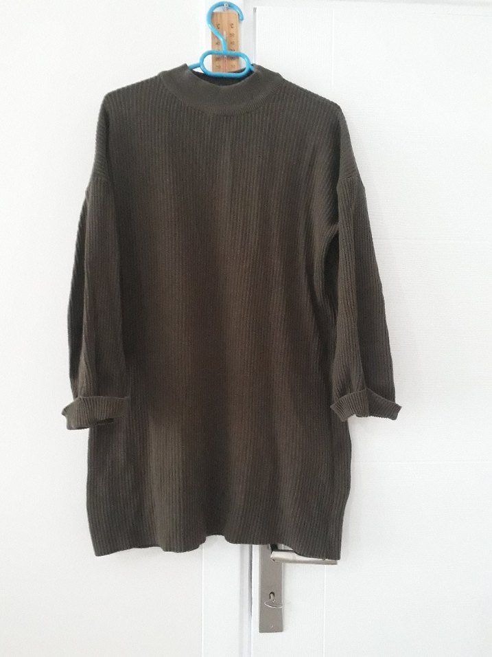 Kadın Haki Uzun Kollu Balıkçı Yaka Triko - Görsel 2