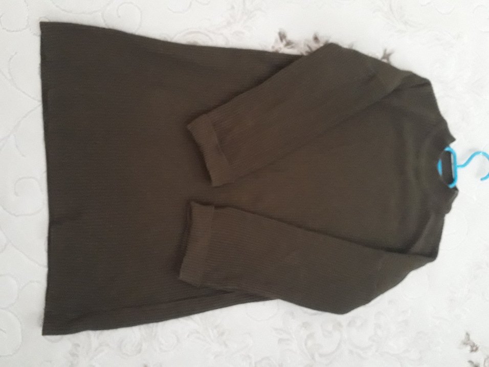 Kadın Haki Uzun Kollu Balıkçı Yaka Triko - Görsel 3