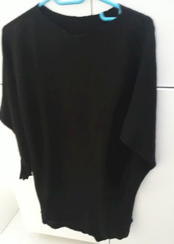 Siyah Uzun Kollu Kadın Triko - Görsel 9