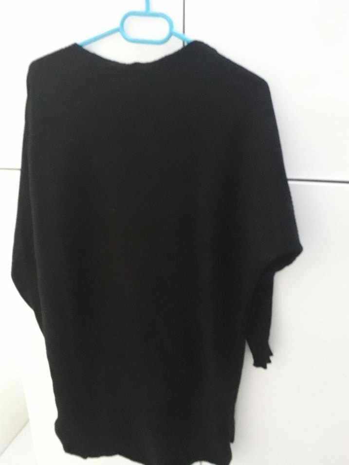 Siyah Uzun Kollu Kadın Triko - Görsel 3