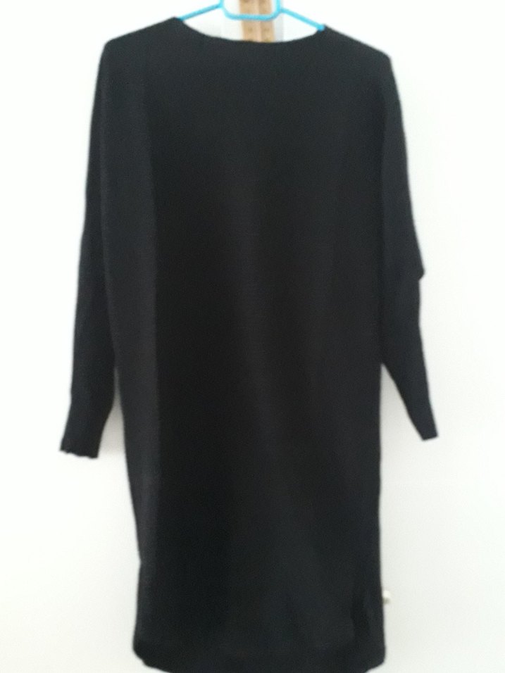 Siyah Uzun Kollu Kadın Triko - Görsel 2