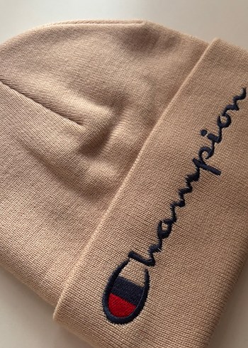 Champion Bej Kadın Örgü Yün Bere - Görsel 2