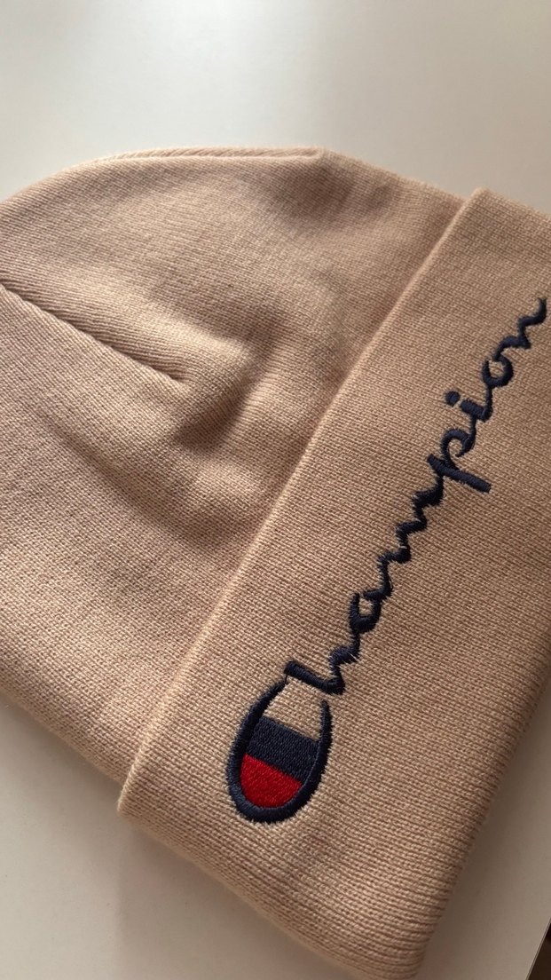 Champion Bej Kadın Örgü Yün Bere - Görsel 2